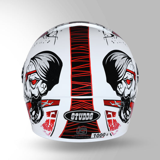CHROME D3 DECOR WHITE & RED
