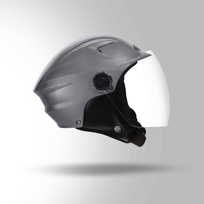 DAME BICYCLE HELMET SILVER GREY