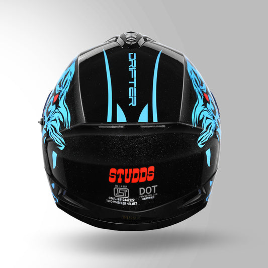 DRIFTER D2 LEOPARD DECOR BLACK & BLUE
