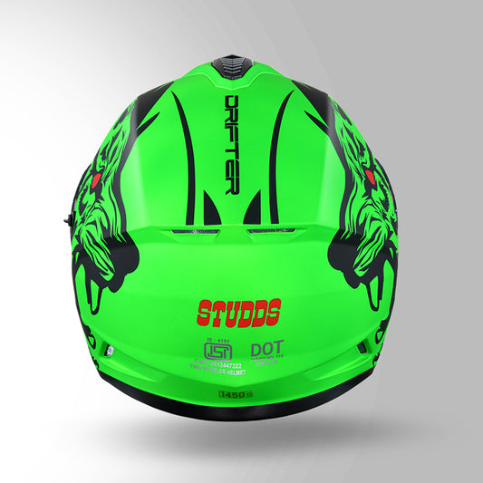 DRIFTER D2 LEOPARD DECOR MATT GREEN & BLACK
