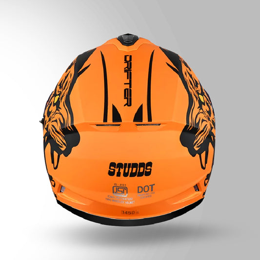 DRIFTER D2 LEOPARD DECOR MATT ORANGE & BLACK