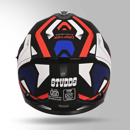DRIFTER D5 FIKER DECOR MATT BLACK & BLUE