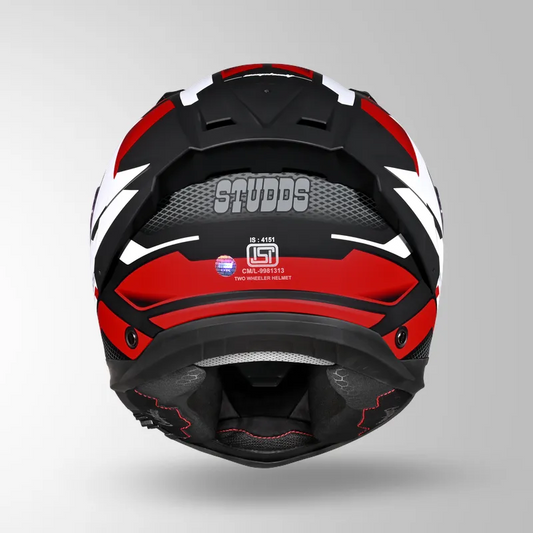 HELIOS D1 ASPHALT DECOR MATT BLACK & RED