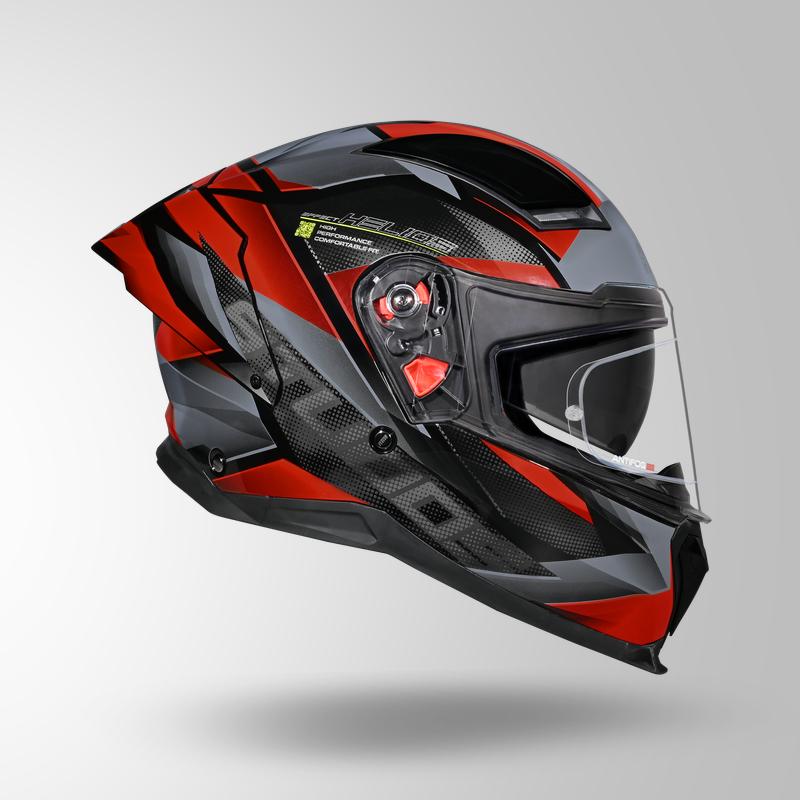 HELIOS EFFECT BLACK / GREY & RED