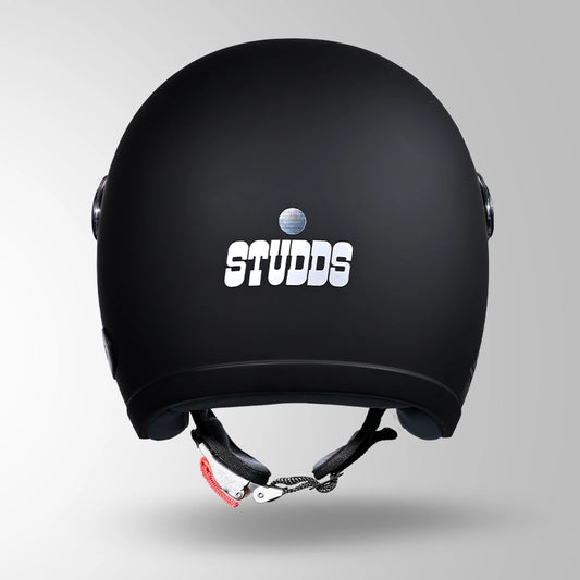 JET MATT BLACK WITH SHORT VISOR