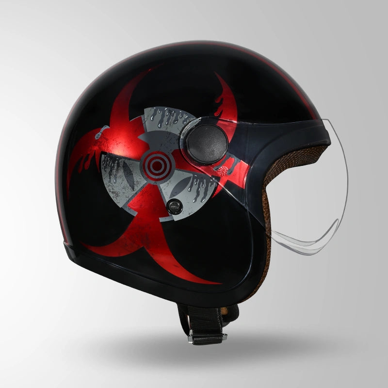 JET TOXIC BLACK & RED WITH METALLIC FOIL