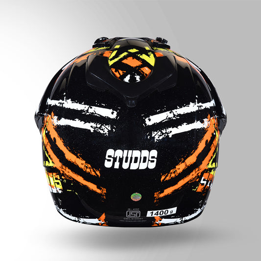 MOTOCROSS D5 DECOR BLACK & ORANGE