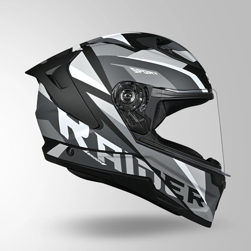 RAIDER D2 BROOK DECOR MATT BLACK & WHITE