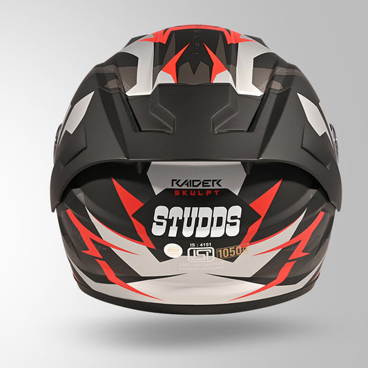 RAIDER SKULPT D1 DECOR MATT BLACK & RED