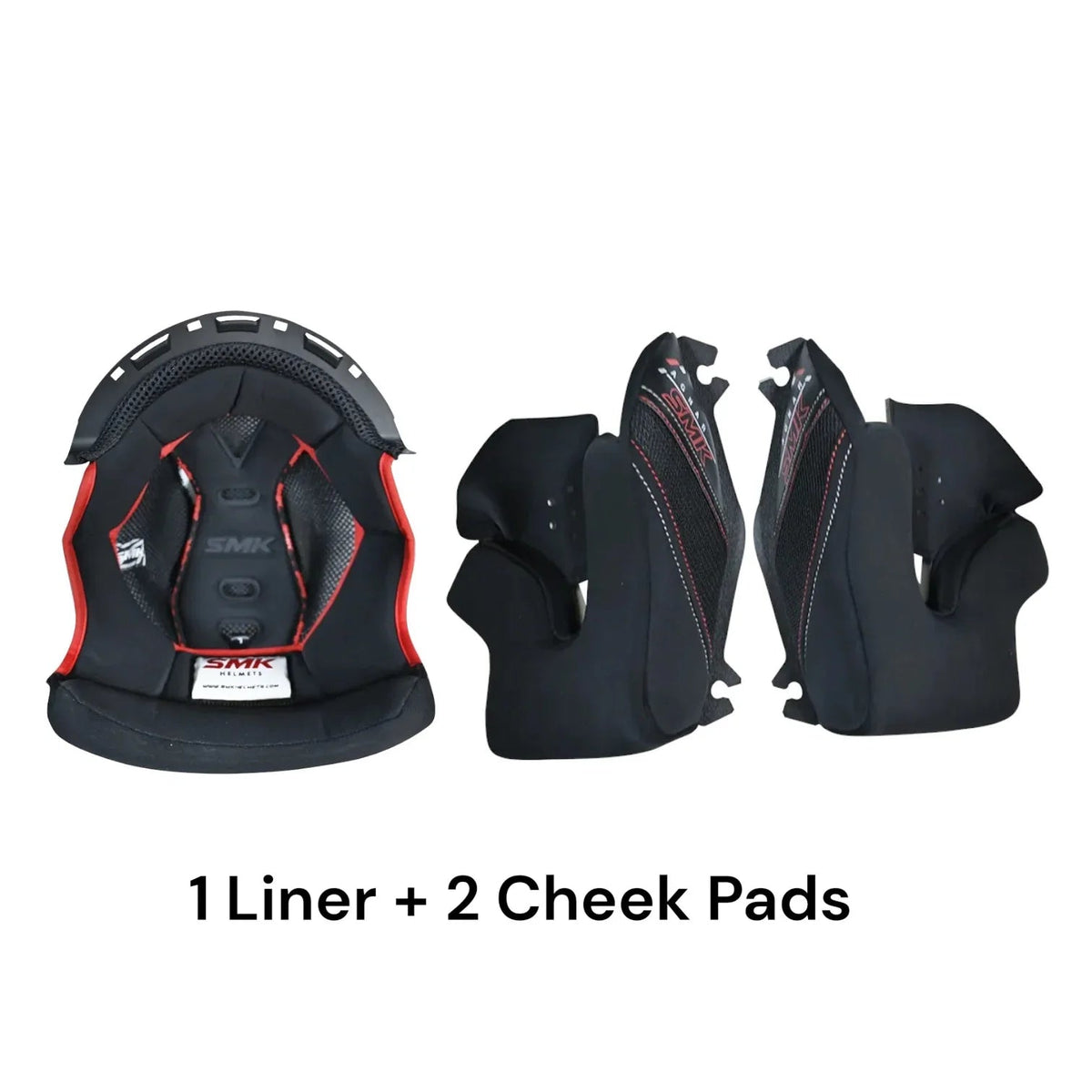 SMK Agnar Helmet Inner Padding Set β Original 1 Liner + 2 Cheek Pads