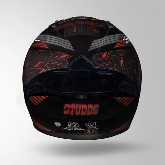 THUNDER D11 DECOR BLACK & LAVA RED WITH SPOILER