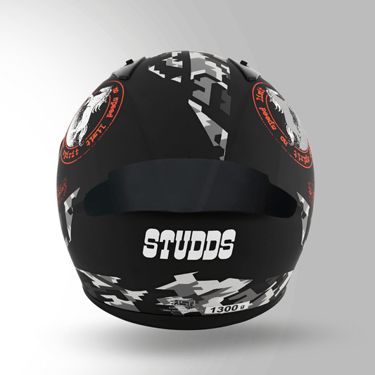 THUNDER D2 DECOR MATT BLACK & ORANGE WITH SPOILER