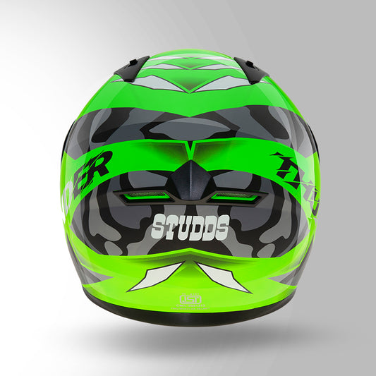 THUNDER D7 DECOR NEON GREEN & BLACK WITH SPOILER