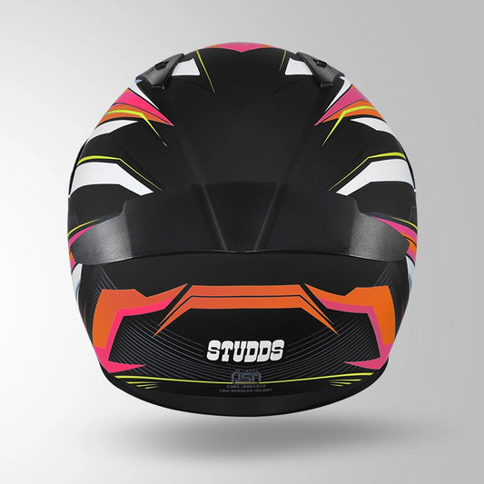 THUNDER D8 DECOR MATT BLACK & ORANGE WITH SPOILER