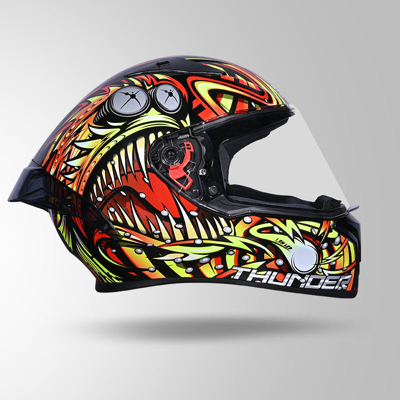 THUNDER D12 ANGLERFISH DECOR BLACK/RED & YELLOW WITH SPOILER