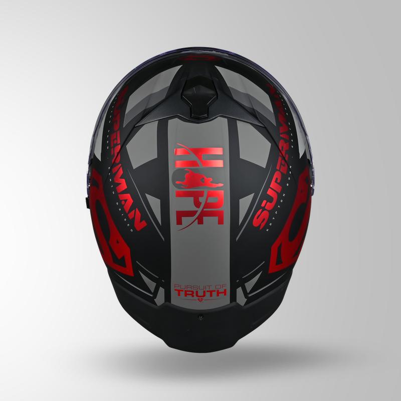 TROOPER LEGACY SHIELD MATT BLACK & RED CHROME