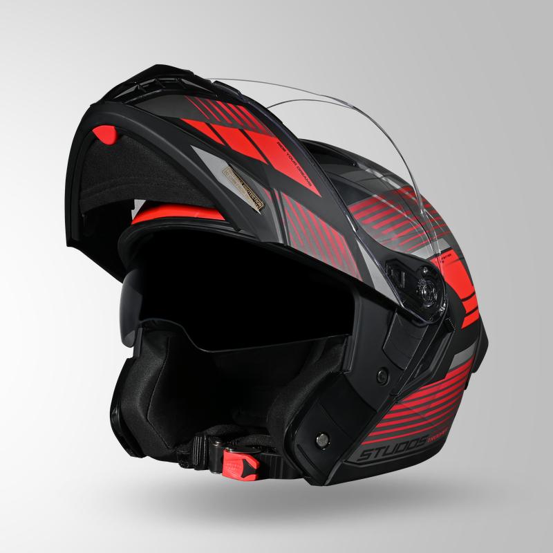 TROOPER TRAIL MATT BLACK & GREY / RED
