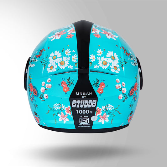 URBAN SUPER D2 DECOR BLUE WITH FLOWER GRAPHICS