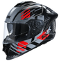 GLOSSY BLACK GREY RED GL263