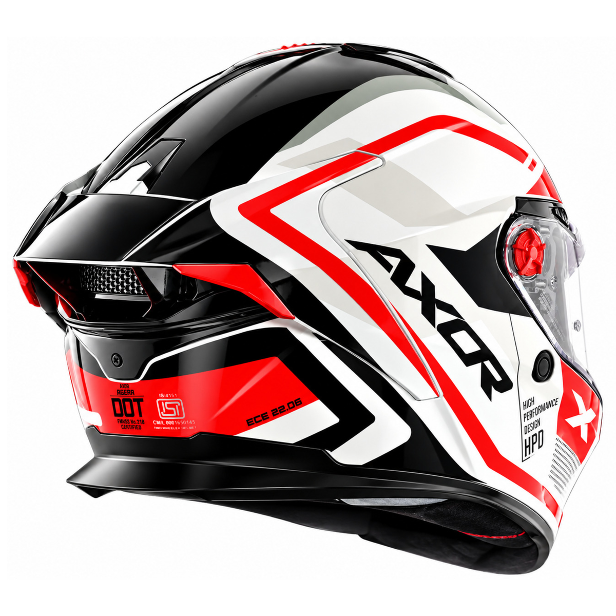 Axor Agera Starry Full Face Helmet With Spoiler