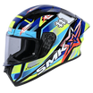 BLACK BLUE NEON YELLOW 254