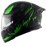 DULL BLACK NEON GREEN