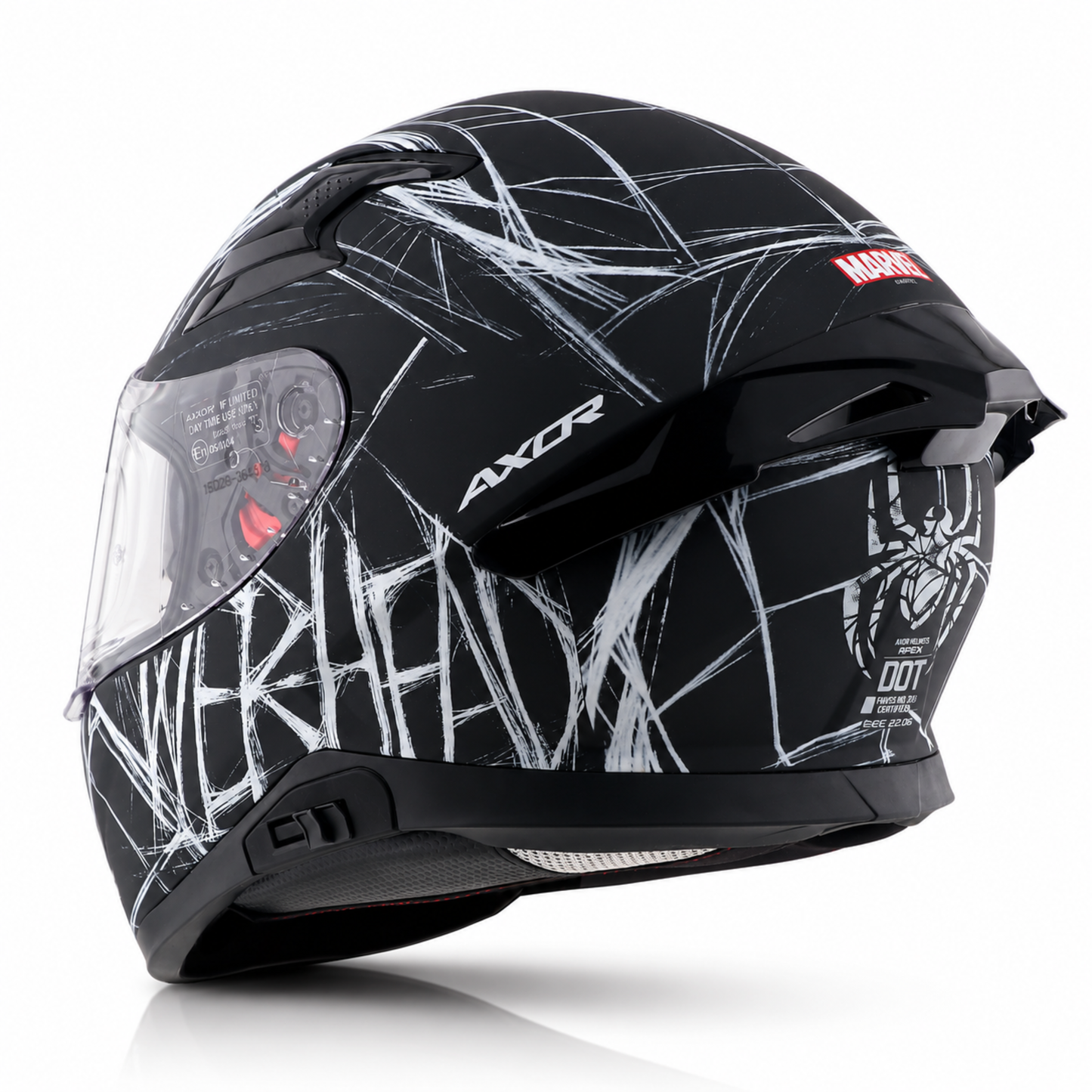 Axor Apex Marvel Spider Man Edition Full-Face Helmet With Spoiler