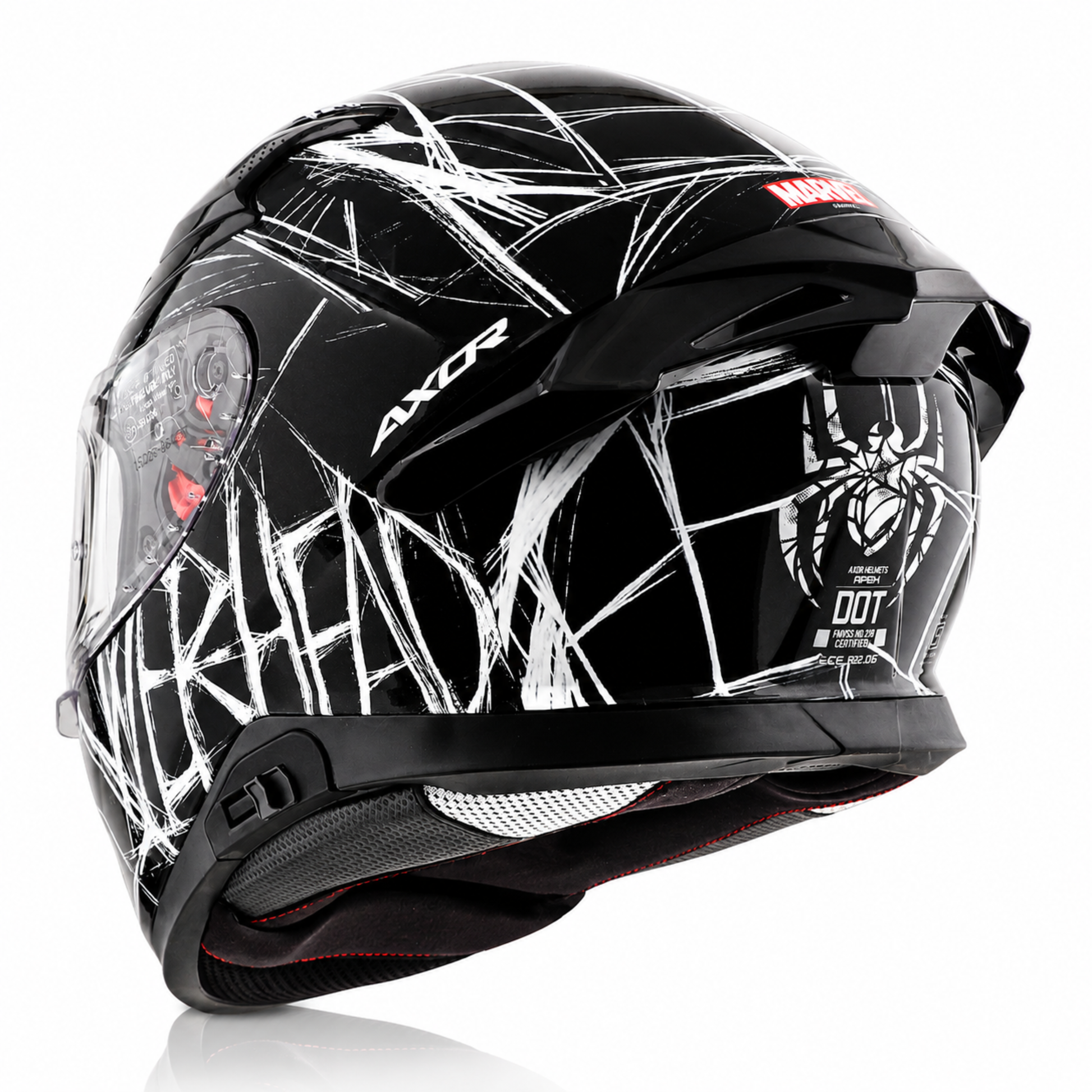 Axor Apex Marvel Spider Man Edition Full-Face Helmet With Spoiler