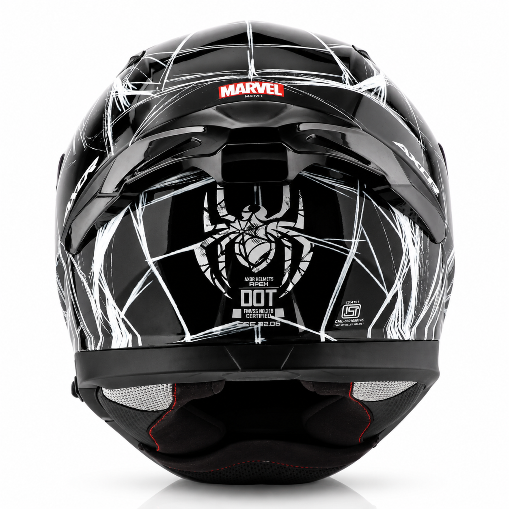 Axor Apex Marvel Spider Man Edition Full-Face Helmet With Spoiler