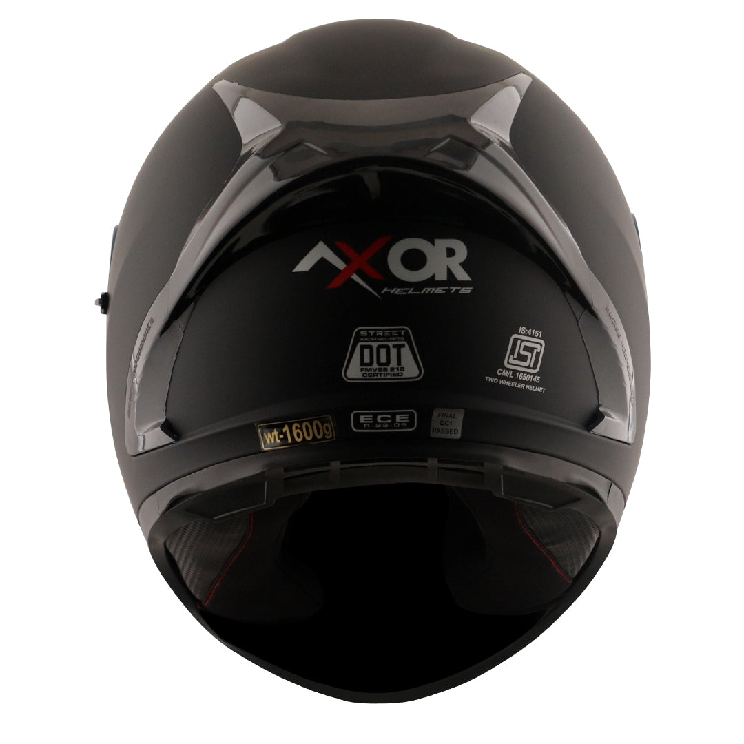 Street Solid Black Helmet