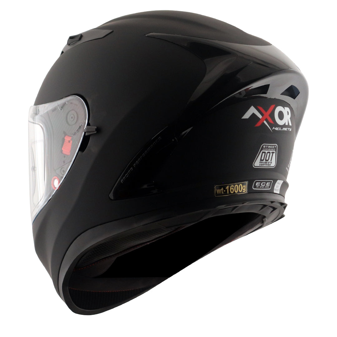 Street Solid Black Helmet