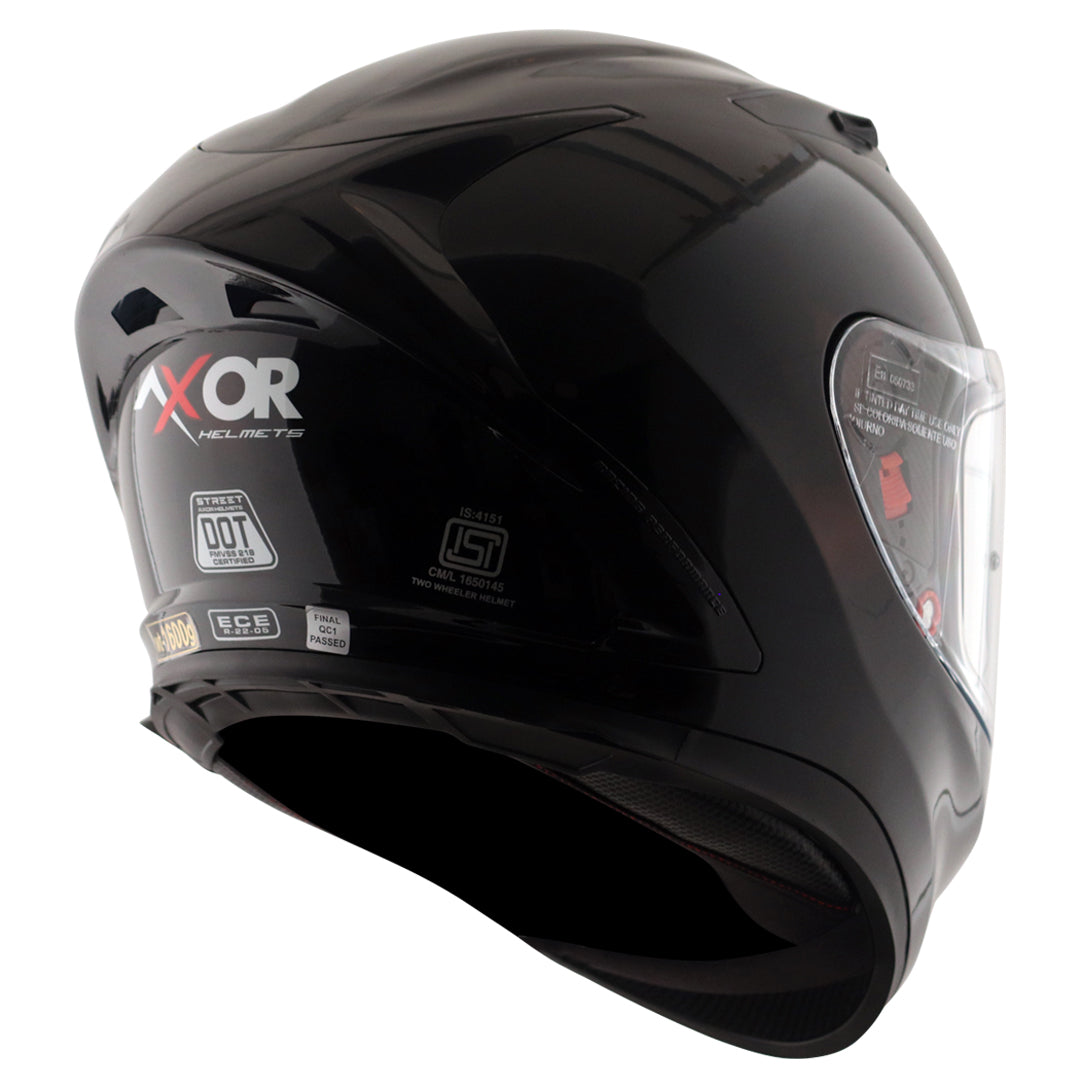 Street Solid Black Helmet