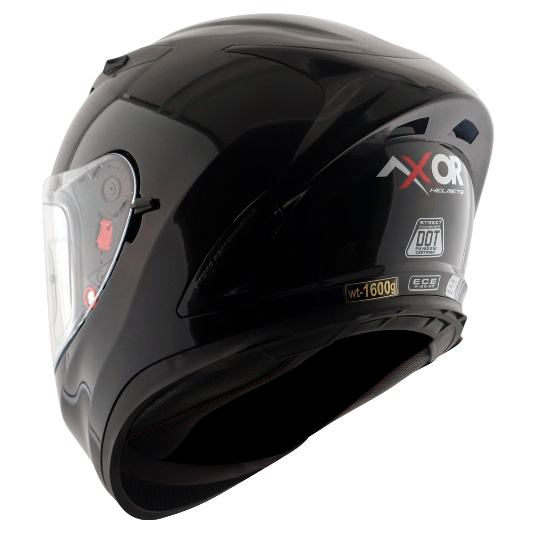 Street Solid Black Helmet