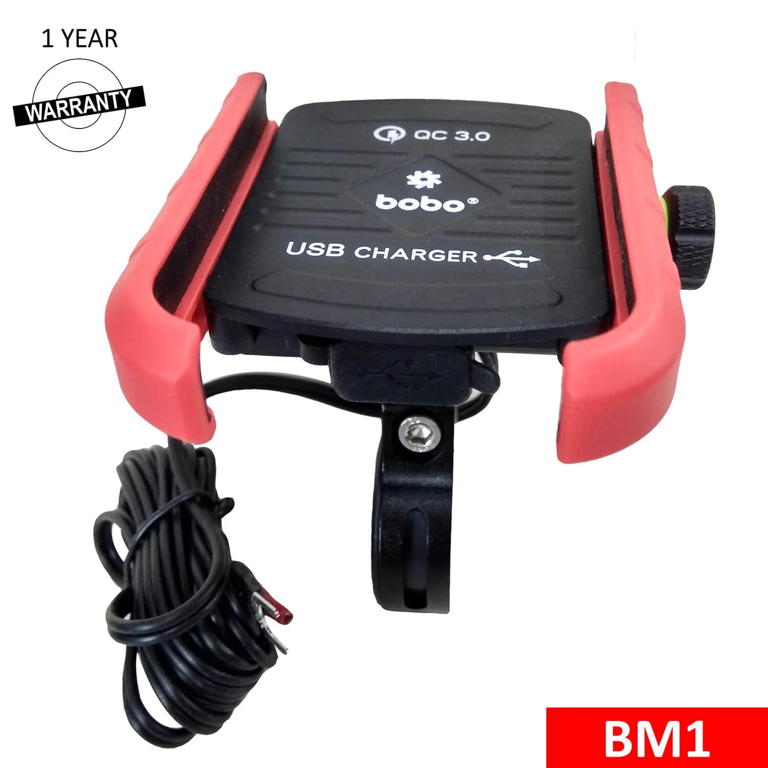 BOBO BM1 Bike Phone Mount with USB 3.0 Fast charger