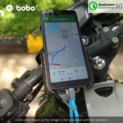 BOBO BM1 Bike Phone Mount with USB 3.0 Fast charger