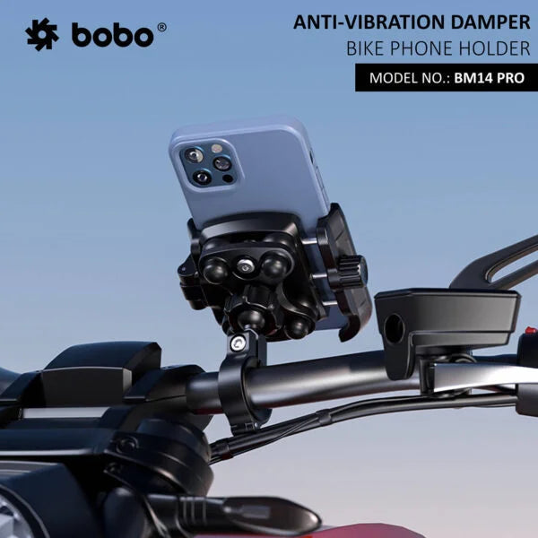 BOBO BM14 PRO X Anti-Vibration Bike Phone Holder with Quick Release