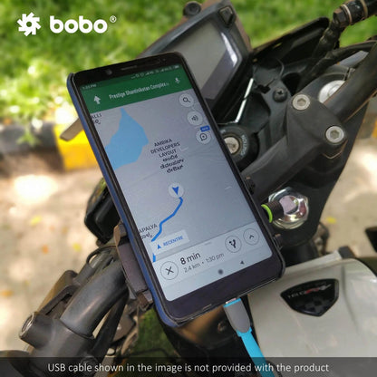 BOBO BM2 Aluminium Bike Phone Holder with 2.5A USB charger