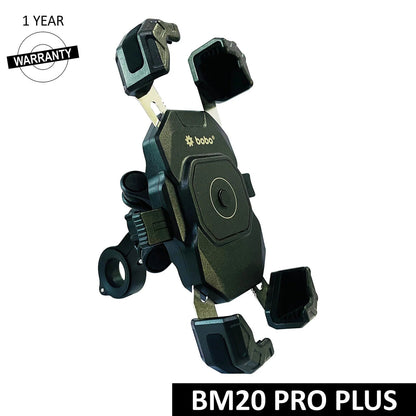 BOBO BM20 PRO PLUS 4-Corner Grip Bike Phone Holder with PRO PLUS Vibration Damper