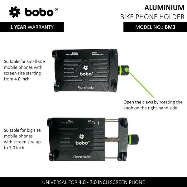 BOBO BM3 Aluminum Bike Phone Holder