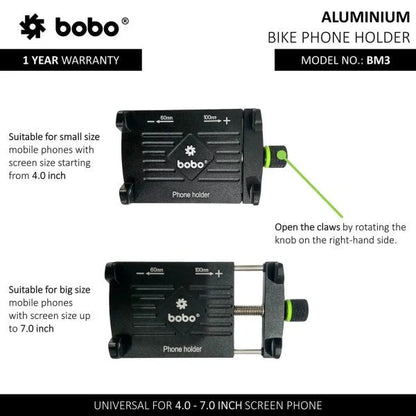 BOBO BM3 Aluminum Bike Phone Holder
