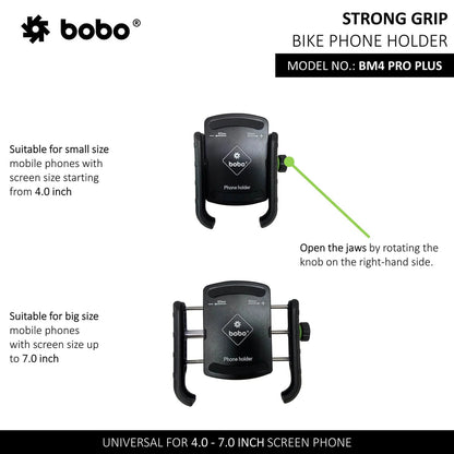 BOBO BM4 PRO PLUS Bike Phone Holder with PRO PLUS Vibration Damper