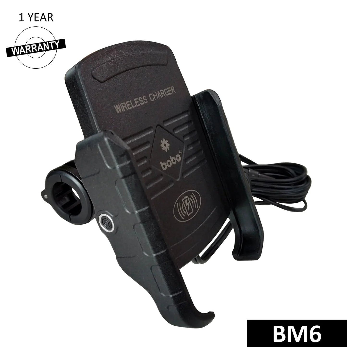 BOBO BM6 Bike Phone Holder with Fast 15W Wireless Charger