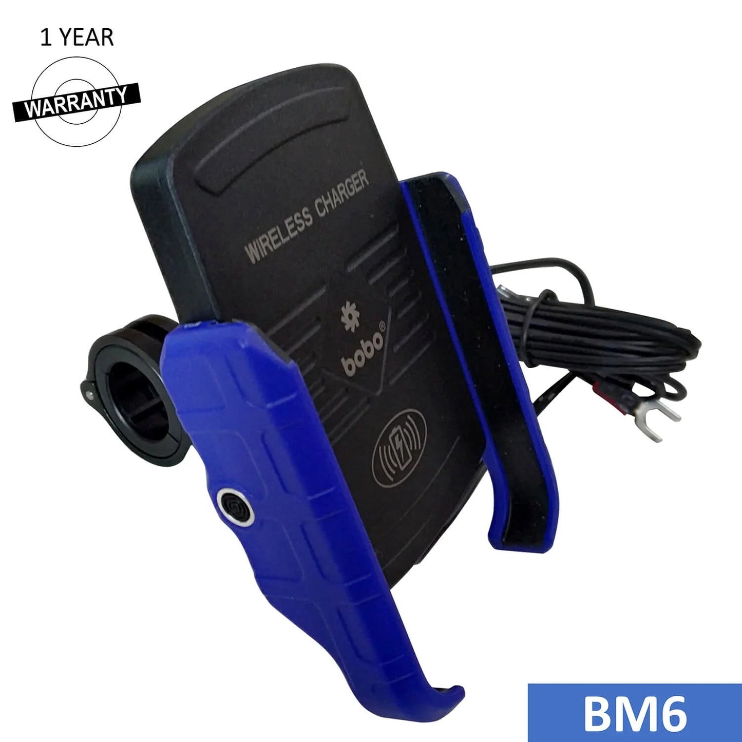 BOBO BM6 Bike Phone Holder with Fast 15W Wireless Charger