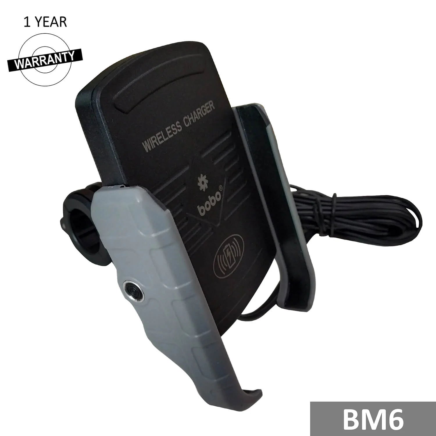 BOBO BM6 Bike Phone Holder with Fast 15W Wireless Charger
