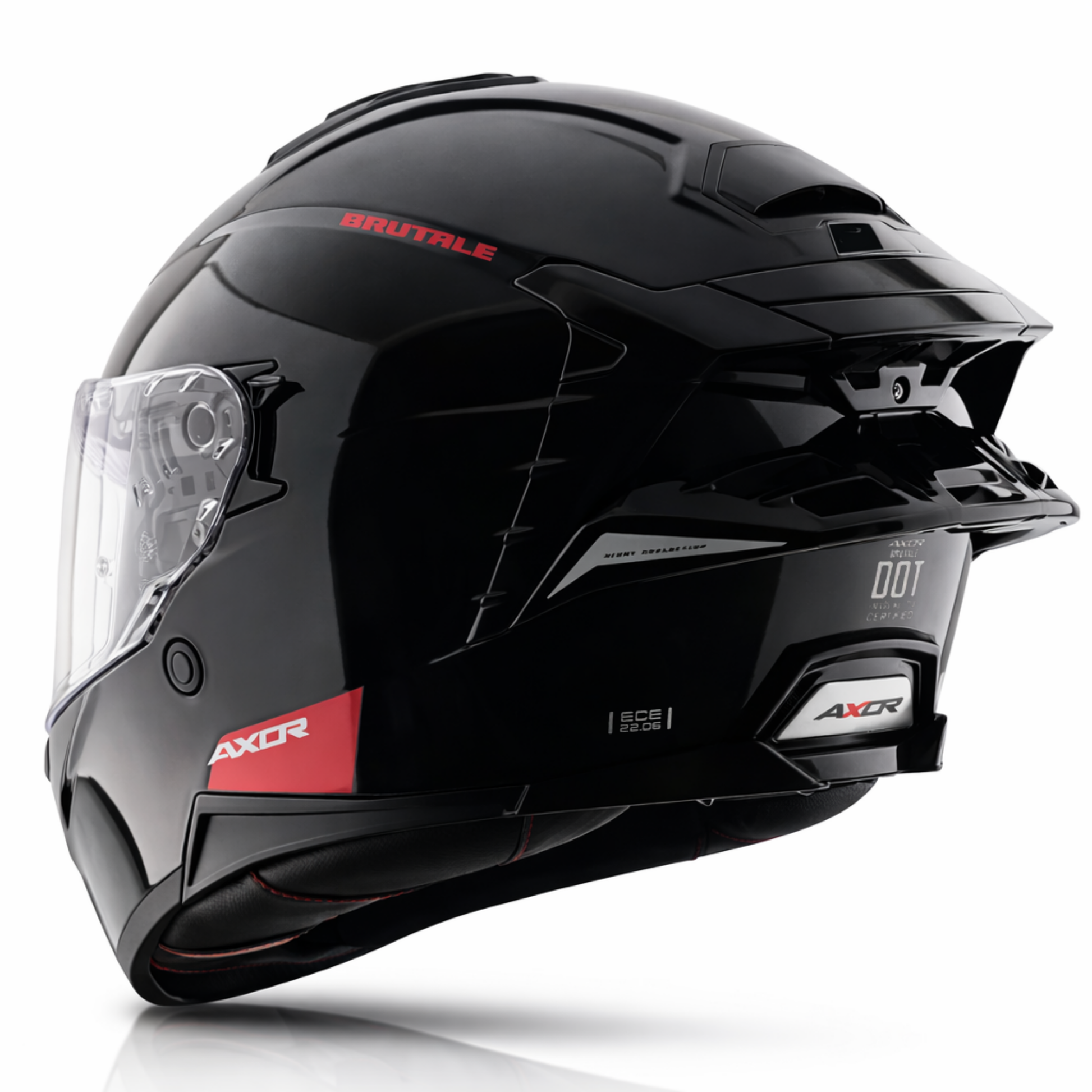 Brutale Solid Colors Dual Spoiler Helmet