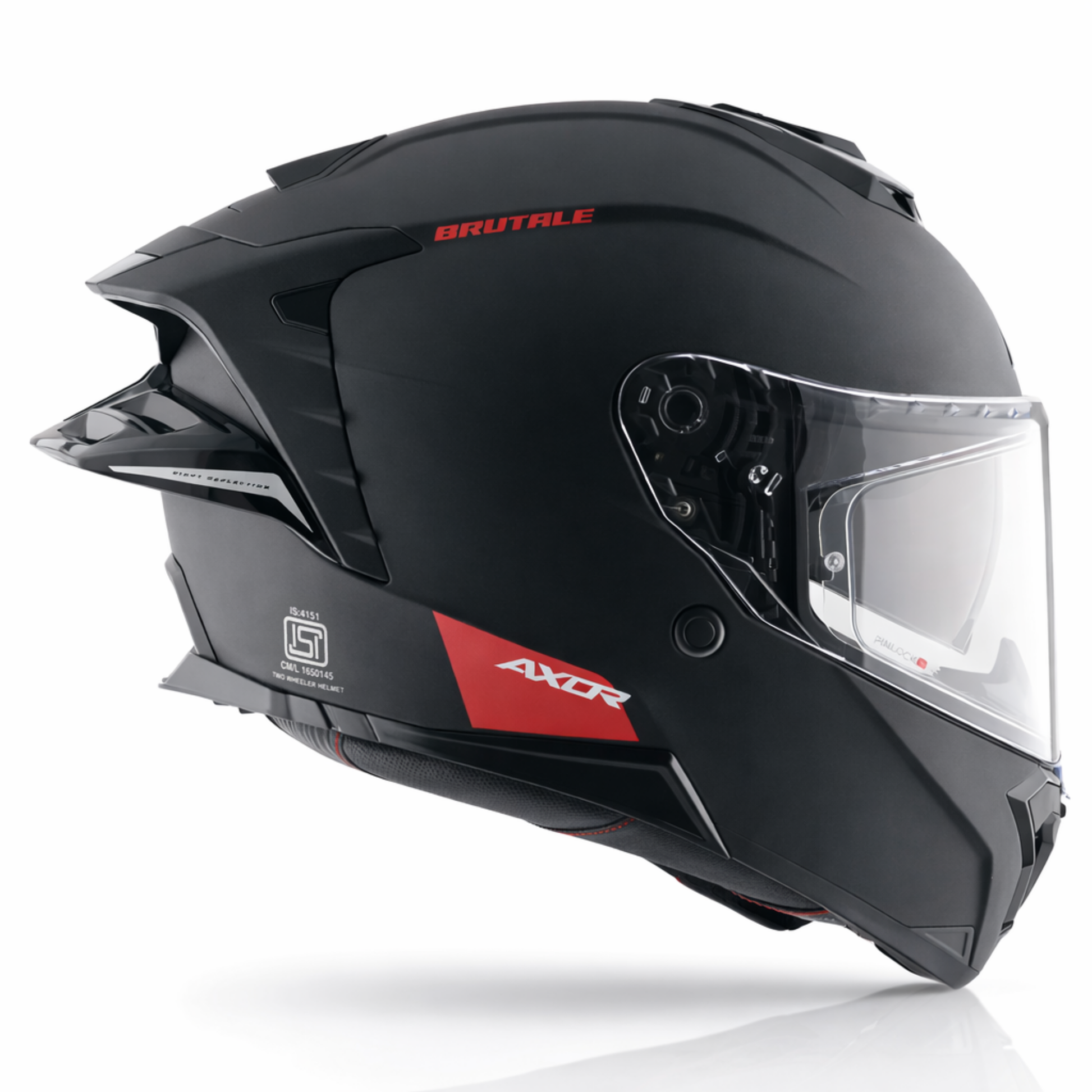 Brutale Solid Colors Dual Spoiler Helmet