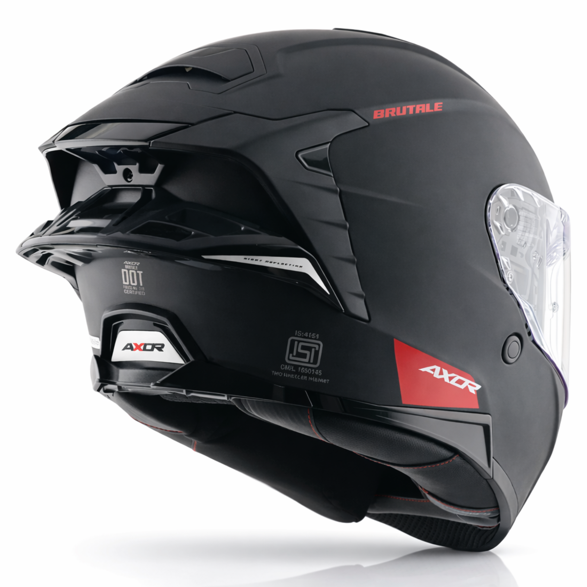 Brutale Solid Colors Dual Spoiler Helmet