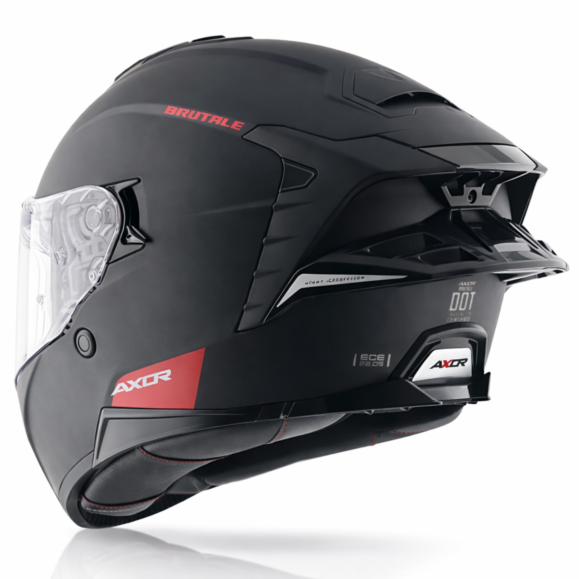 Brutale Solid Colors Dual Spoiler Helmet