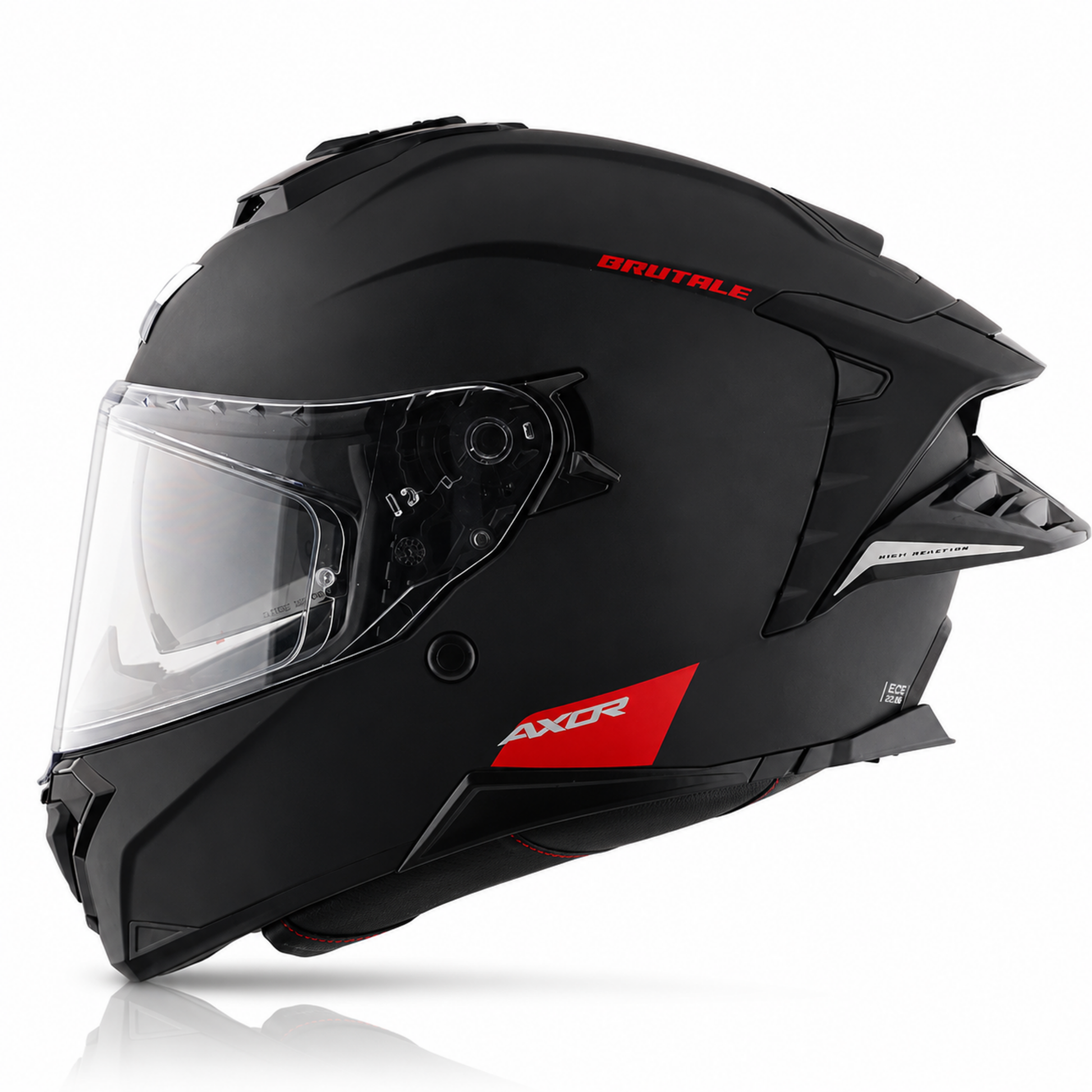 Brutale Solid Colors Dual Spoiler Helmet