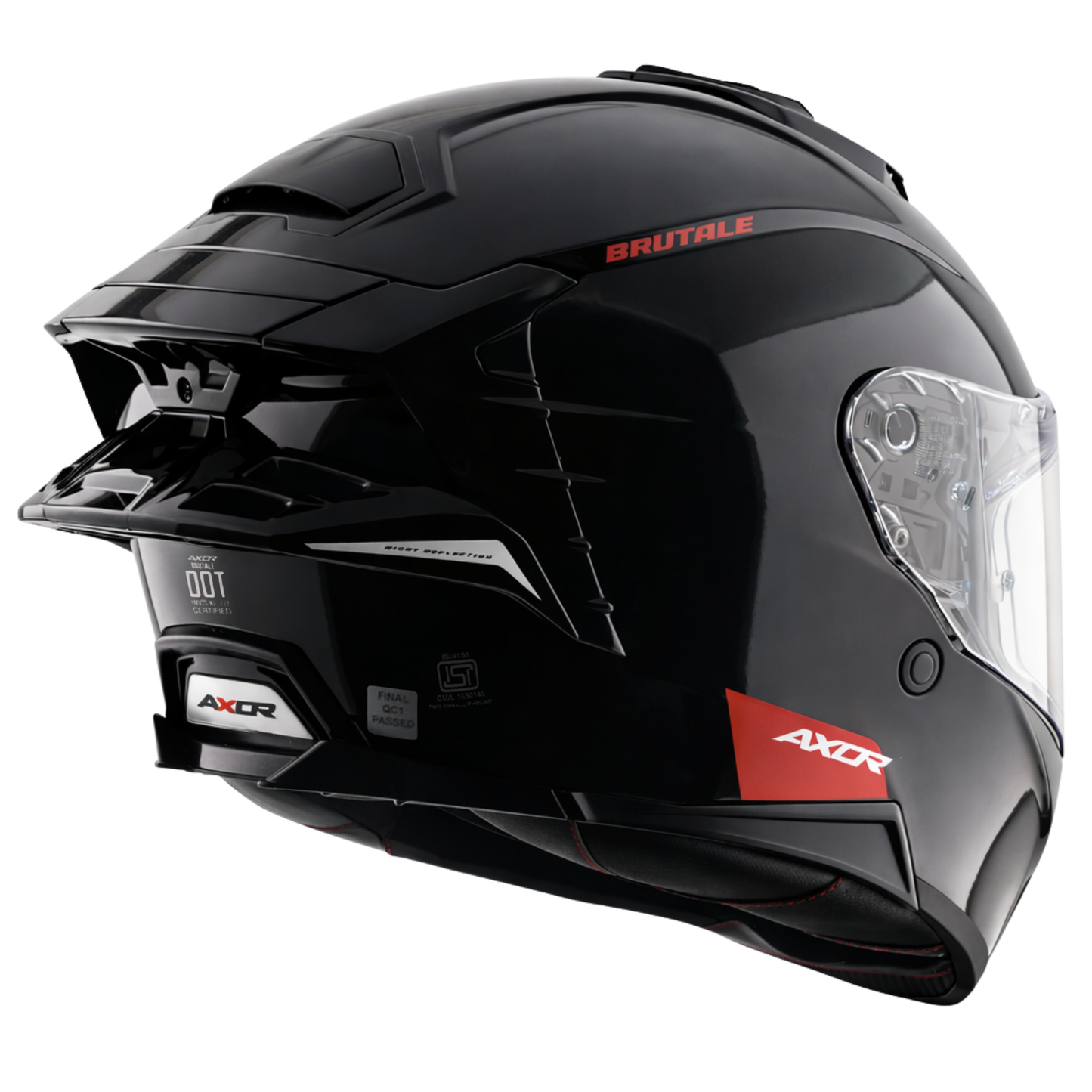 Brutale Solid Colors Dual Spoiler Helmet